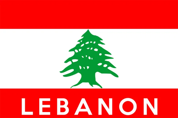Bandiera del libanone — Foto Stock