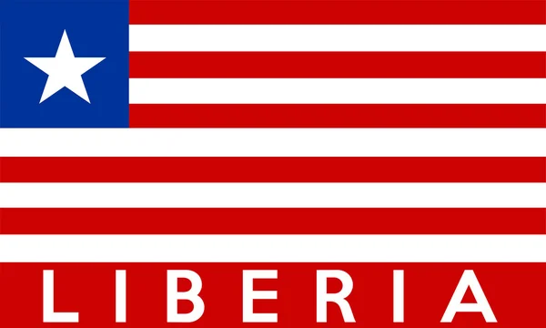 リベリアの旗 — ストック写真