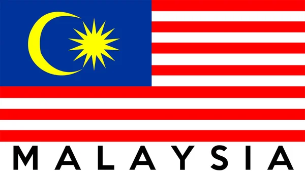 Bandiera di malaysia — Foto Stock