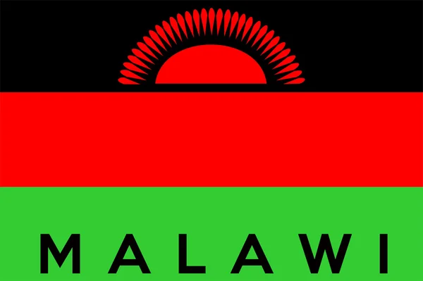 Flagga malawi — Stockfoto