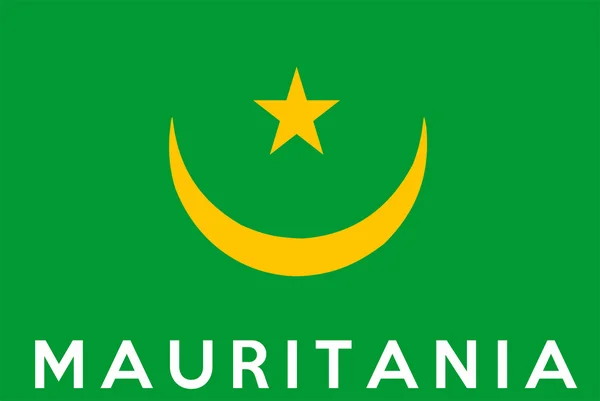 Bandera de mauritania —  Fotos de Stock