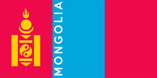 Flagga Mongoliet — Stockfoto