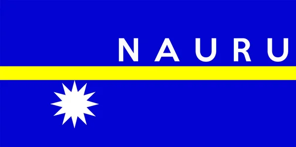 Bandeira de nauru — Fotografia de Stock