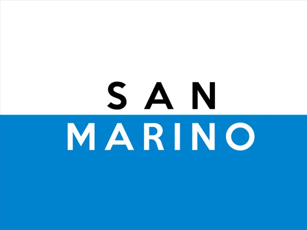 Flag of San Marino — Stock Photo, Image