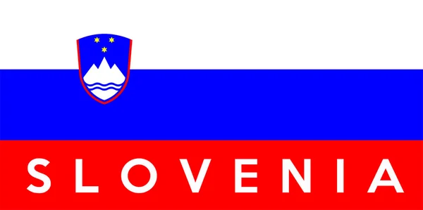 Sloveniens flagga — Stockfoto