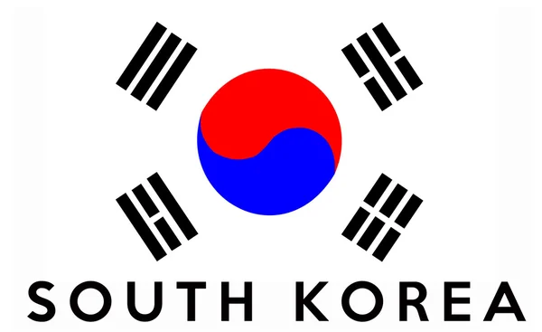 Flag of South Korea — Stock Photo, Image