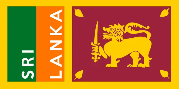 Bandera de sri lanka — Foto de Stock