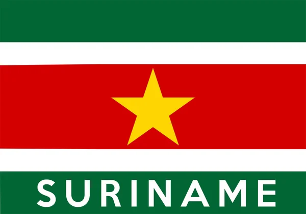 Bandera de surinam —  Fotos de Stock