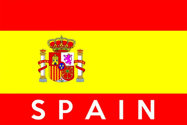Španělská vlajka — Stock fotografie