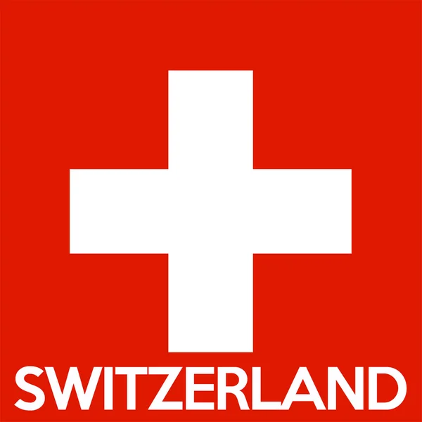 Schweiz flagga — Stockfoto