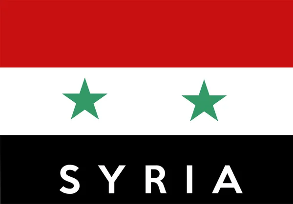 Flagge von Syrien — Stockfoto