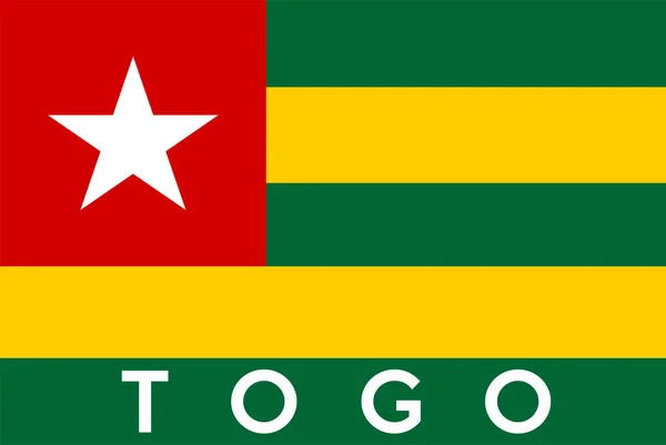 Bandeira de togo — Fotografia de Stock