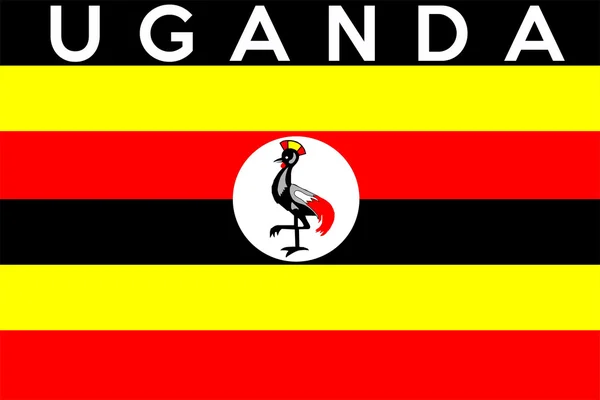Bandera de uganda — Foto de Stock