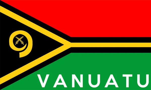 Flaga vanuatu — Zdjęcie stockowe