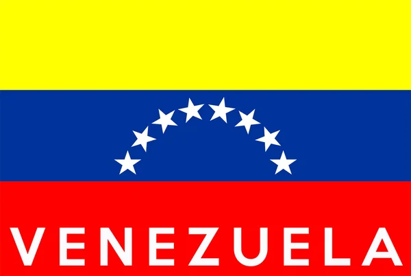 Flagge von venezuela — Stockfoto