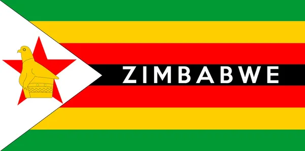 Vlajka zimbabwe — Stock fotografie