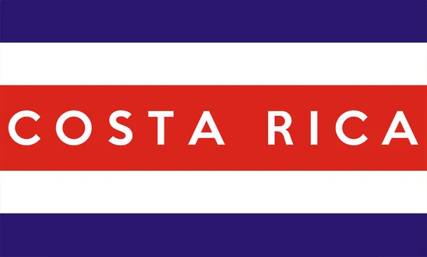 Costa Rica flagga — Stockfoto