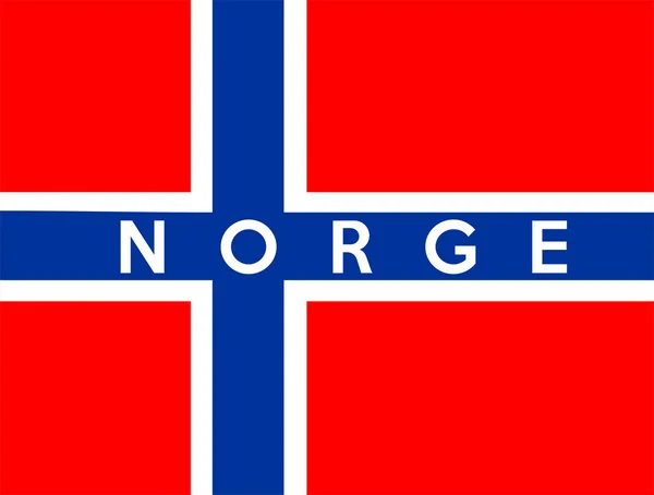 Flaga Norwegii — Zdjęcie stockowe