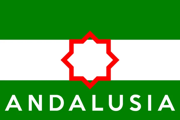 Andalusia flag — Stock Photo, Image