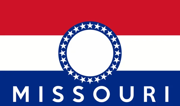 Bandeira do Estado do Missouri — Fotografia de Stock