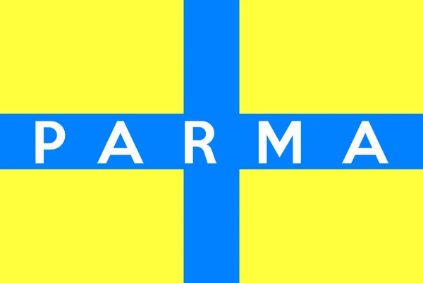 Parma flag — Stock Photo, Image