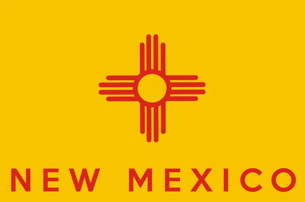 Прапор штату Нью-Мексико — стокове фото