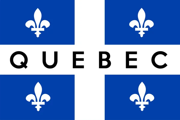 Bandera de Quebec —  Fotos de Stock