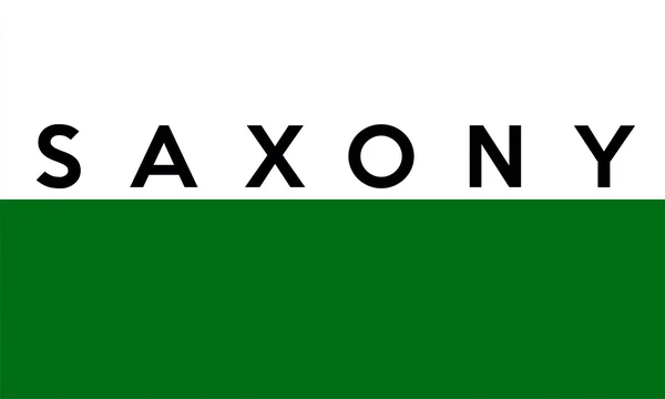 Saxony flag — Stock Photo, Image