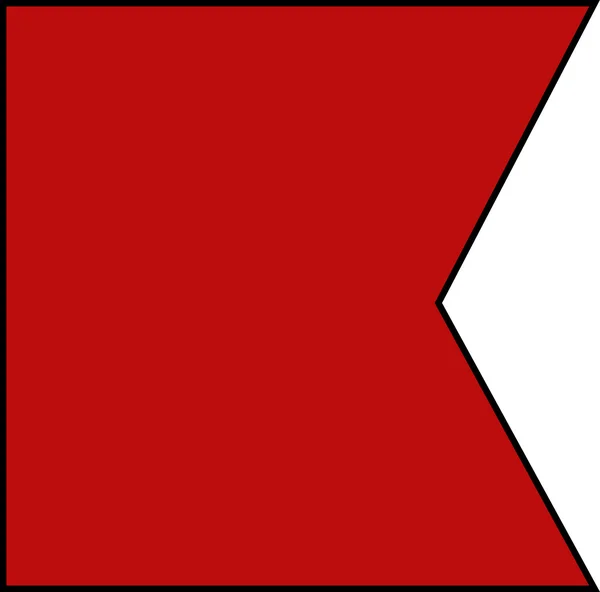 Bandeira do sinal marítimo internacional — Fotografia de Stock