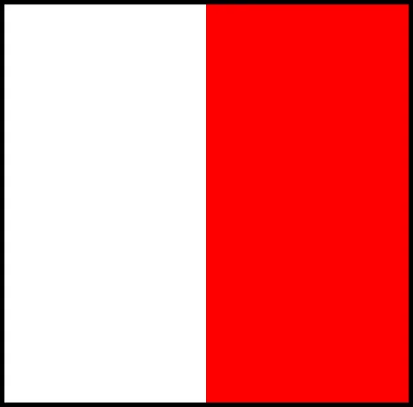 Bendera sinyal maritim internasional — Stok Foto