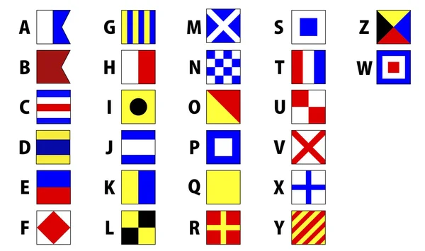 International maritime signal flags — Stock Photo, Image