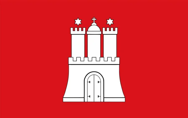Σύμβολο Σημαίας Δήμου Αμβούργου — Φωτογραφία Αρχείου