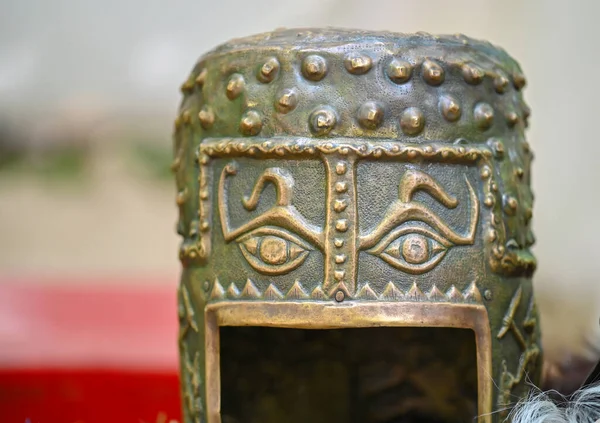 Стародавній Датський Металевий Шолом — стокове фото