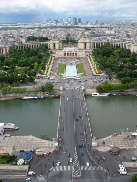 Париж от Эйфелевой башни — стоковое фото
