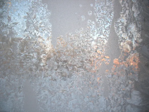 Ventana de invierno congelada — Foto de Stock