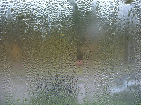 Window glass and rain drops — Stock Photo, Image