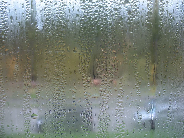 Ablak üveg és az eső csepp — Stock Fotó