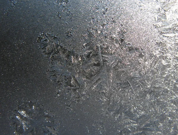 Ventana de invierno congelada — Foto de Stock