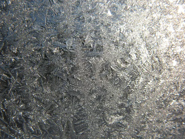 Frozen winter window — Stock Photo, Image