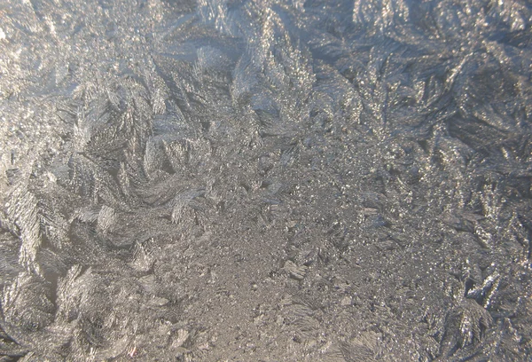 Frozen winter window — Stock Photo, Image