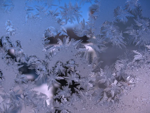 Ventana de invierno congelada Imagen De Stock