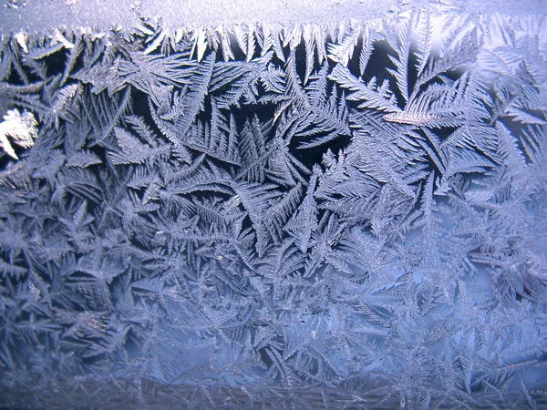 Ventana de invierno congelada — Foto de Stock