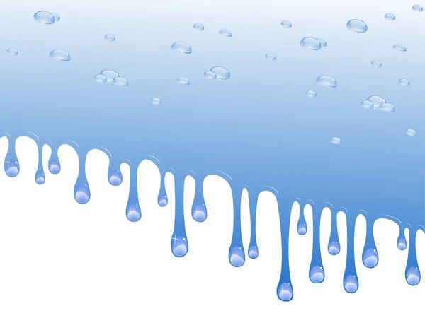 Droppar vatten — Stock vektor