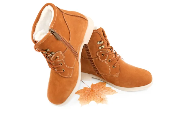 Women's autumn shoes. Stock Photo