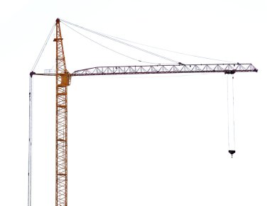 karanlık patlaması ile sarı Yükaldırma vinç