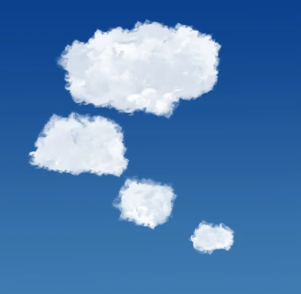 Bubble clouds on blue sky — Stock Photo, Image