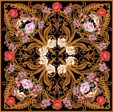 kahverengi kare çizmek ile kırmızı gül