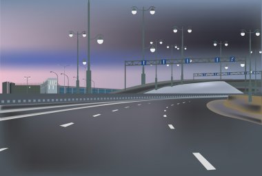 akşam boş Otoban