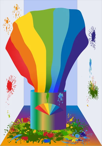 彩虹抽象色彩背景 — 图库矢量图片