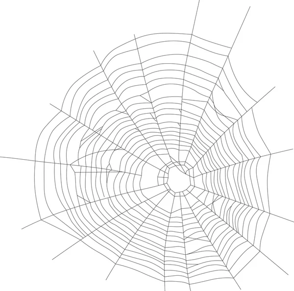 Ilustración tela de araña negro — Vector de stock